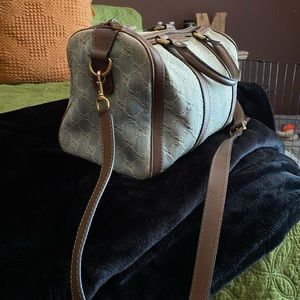 Gucci denim GG purse